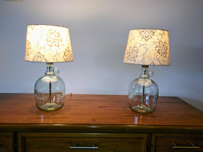 set of 2 table lamps modern decor small table lamp glass table lamp glass bottle lamp bedside lamps Table lamp bedroom lamp