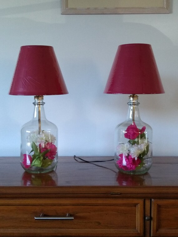 two bedside lamps