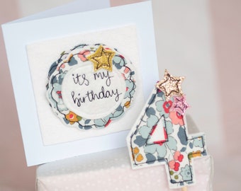 Birthday badge and card. Birthday Boy Badge. Birthday Girl Badge. Its my Birthday. Fabric badge. First Birthday Badge. 40th Birthday Badge