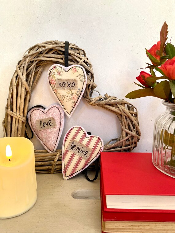 Cestino di San Valentino con cuore appeso, decorazione a cuore di San  Valentino, set da 3 -  Italia