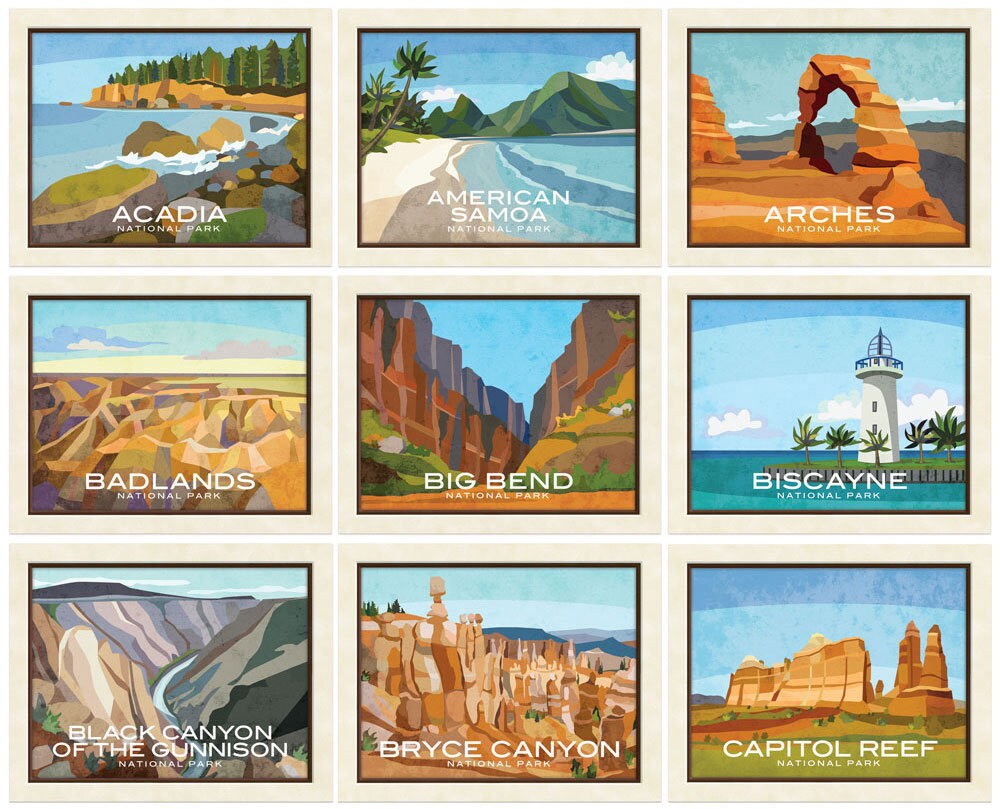 National Parks Prints - Print Only Choose Your Own Park Home Decor Great Gift