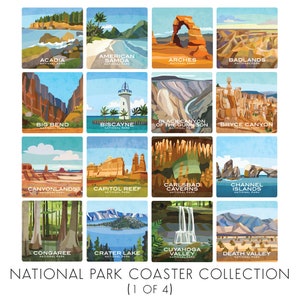 Build Your Own Coaster Set of 4 - National Parks Coasters - All 63 available!