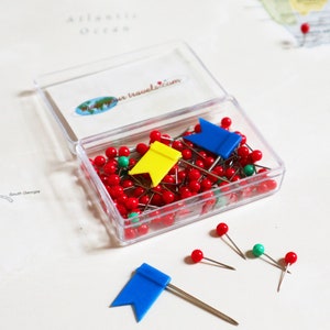 Additional Pin Sets - World, US, and European Maps