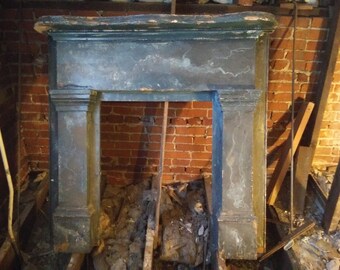 Reclaimed Wood Shelf 43 X 10 X 3 Fireplace Etsy
