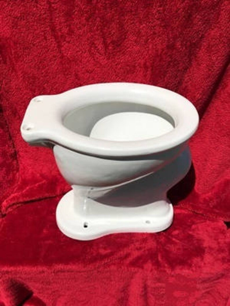 Antique Trenton Pottery Toilet Bowl rear water entry Circa Etsy