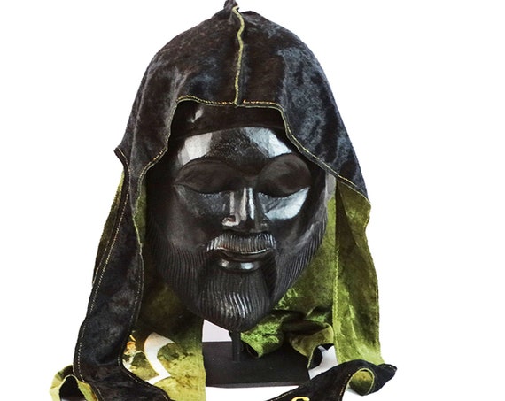 Green & Gold Reversible Fat-Lace Velvet Du-rag | King Scorpion 360