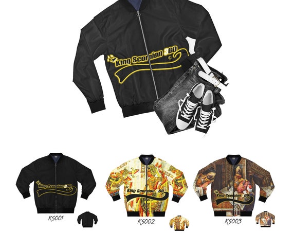 Men's Designer AOP Bomber Jacket | King Scorpion 360 Jacket