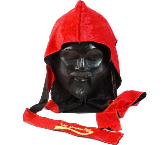 Red Reversible Velvet Du-Rag | King Scorpion 360