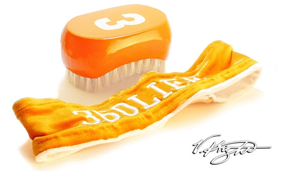 Florida Orange 540 Wave Brush | Florida Orange 360 Life Head Band | Custom 540 Wave Brush Set by V. Knight