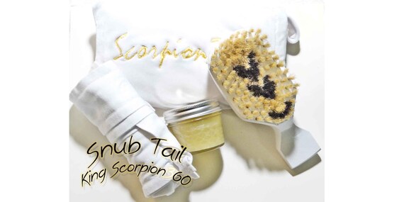 White Hard-Medium Club 360 Wave Brush with Glow Effect Logo | King Scorpion 360