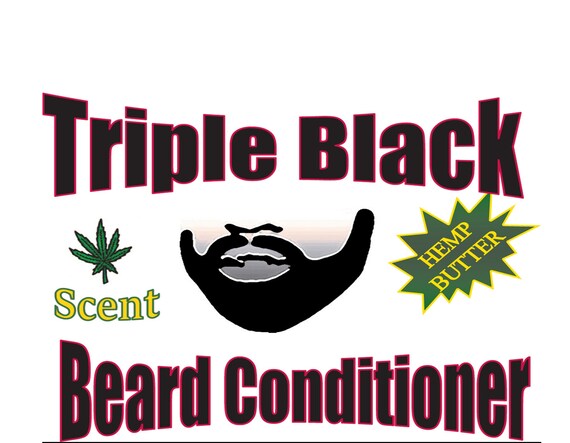 Natural Leave-In Beard Conditioner for Men Triple Black Beard Conditioner for Men - Scented By King Monkey Products