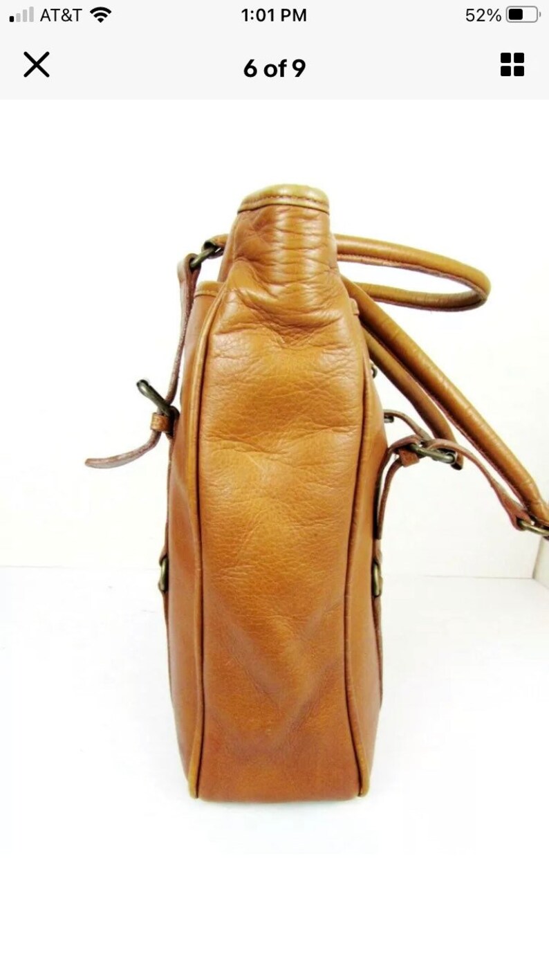 Vintage Claire Chase Leather Tote image 8