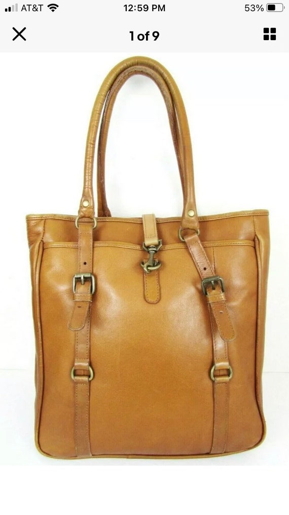 Vintage Claire Chase Leather Tote - image 6