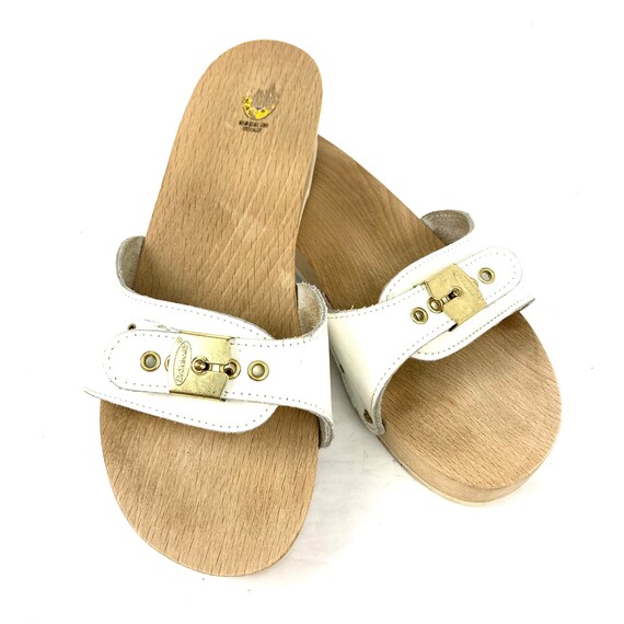 dr scholls wooden shoes