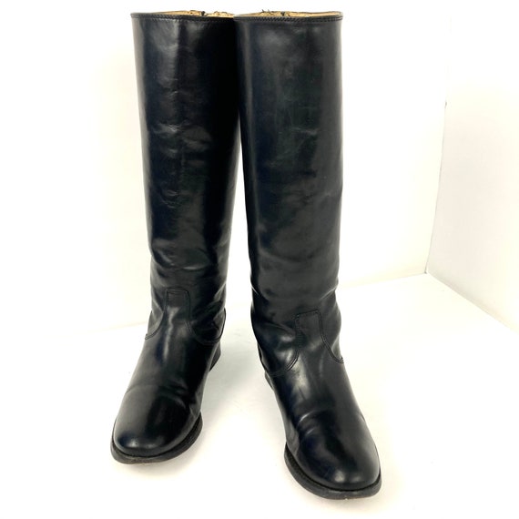 frye black melissa button back boots