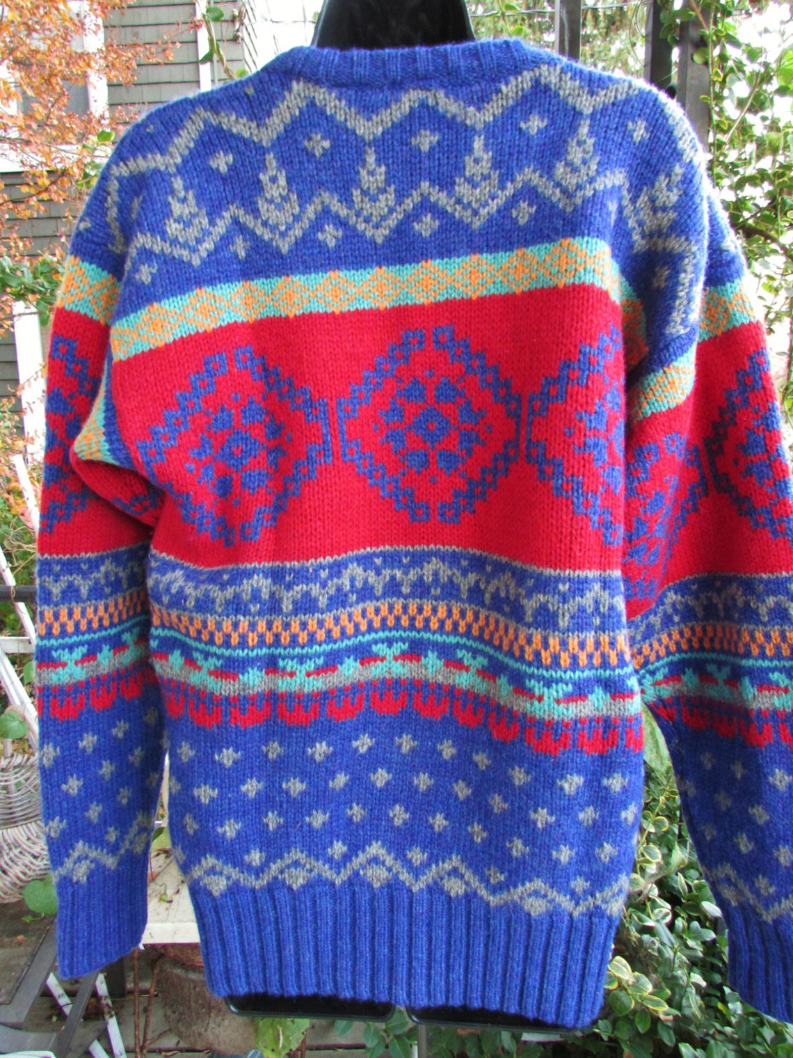 Ralph Lauren Aztec Sweater Wool Woman's M | Etsy
