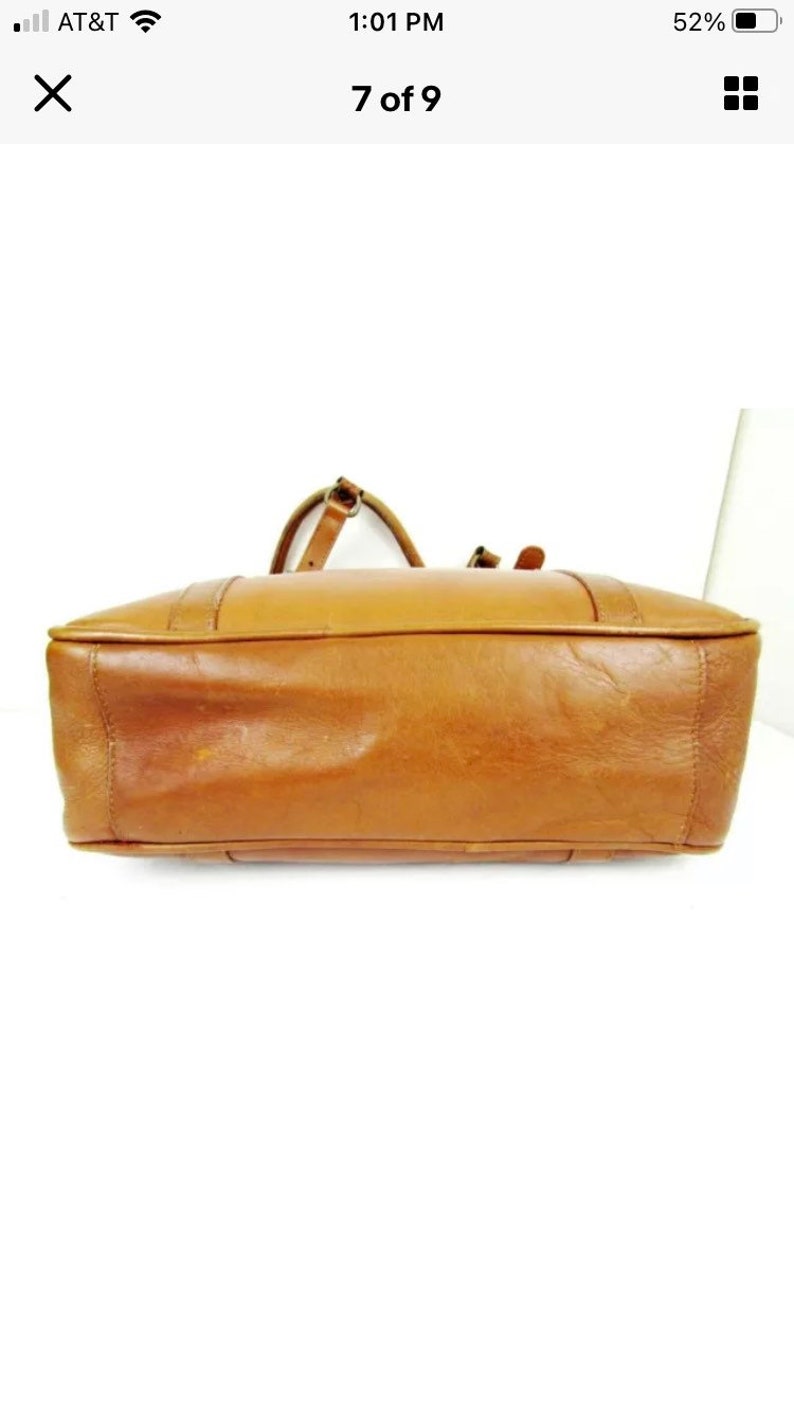 Vintage Claire Chase Leather Tote image 4