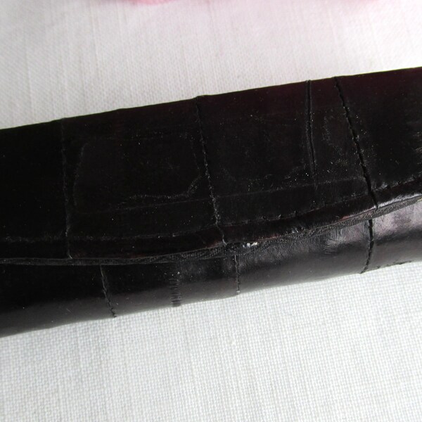 Étui à Rouge à Lèvres En Peau D’anguille Noir – Occasion – Style Mignon Et Original