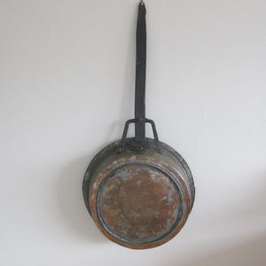 Copper Pan with Iron Handle - Vintage