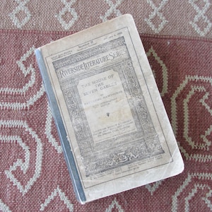 Antique Book &quot;House of the Seven Gables&quot; by Nathaniel Hawthorne Riverside Literature Series