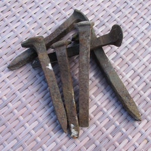 Railroad Spikes X 6 - Vintage