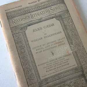 Riverside Literature Series &quot;Julius Caesar&quot; by William Shakespeare - Antique