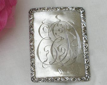 Buckle - Silver Belt Buckle or Sash Buckle - Antique