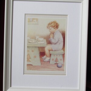 Framed Print by Bessie Pease Gutmann Saying Grace