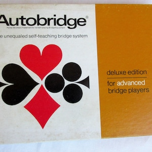 Autobridge Deluxe Edition for Advanced Bridge plus Scoring Sheets and Tally Cards - Vintage