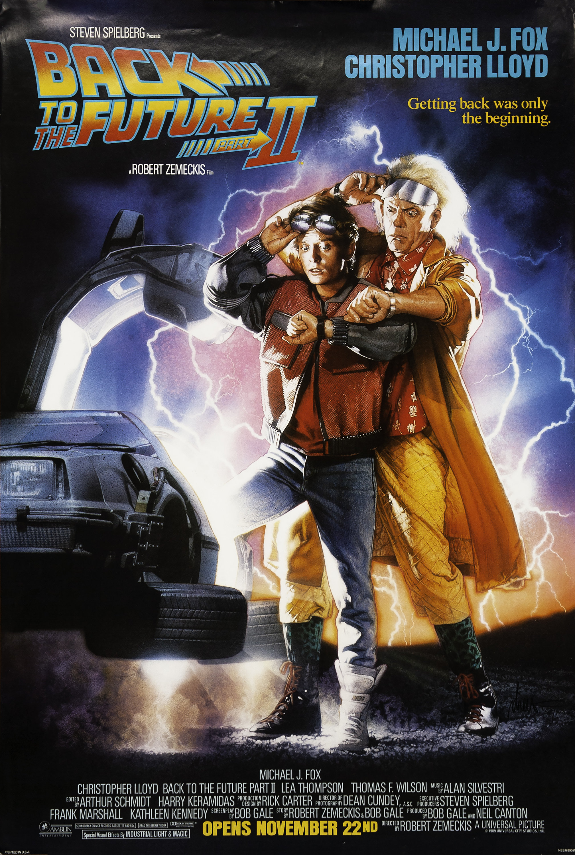Back to the Future II by Drew Struzan Original 1 Sheet Movie | Etsy