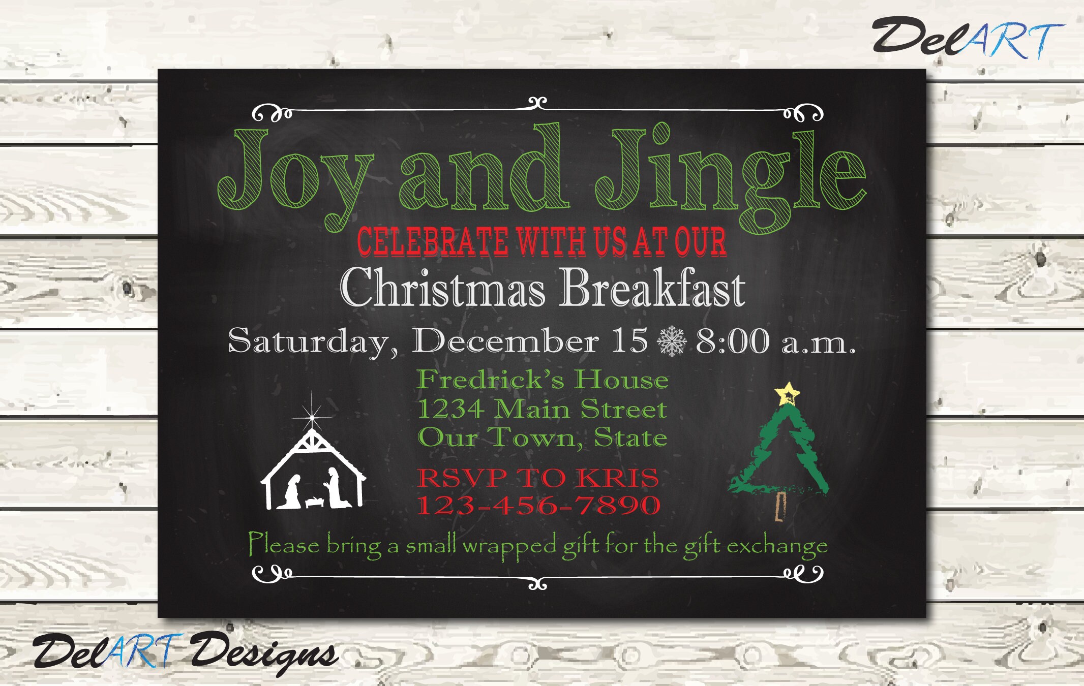Church Christmas Dinner Clip Art