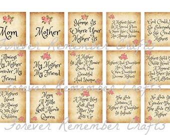 INSTANT DOWNLOAD Mimi Quotes &amp; Sayings Square 1x1 Image Sheets | Etsy