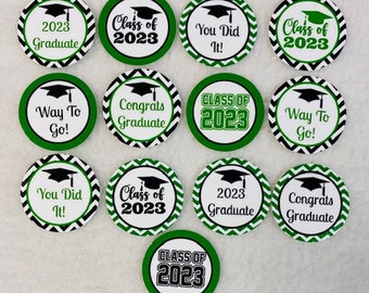 ANY YEAR Set of 50/100/150/200 Graduation Class Of 2023 1 Inch Confetti Circles