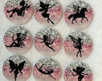 Set Of 50/100/150/200 Personalized  Fairy  1 Inch Circle Confetti