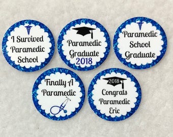 ANY YEAR Set of 50/100/150/200 Paramedic School Graduation 1 Inch Confetti Circles