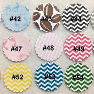 Set Of 12 Personalized Circus Birthday Party Cupcake Toppers Your Choice Of Any 12 immagine 5