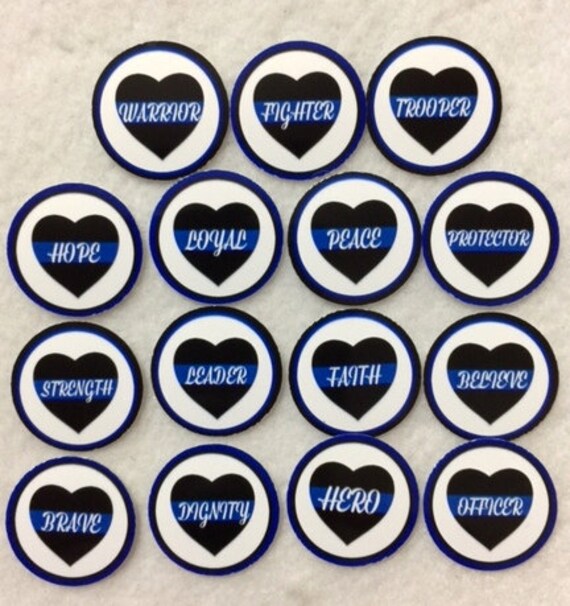 Set Of 50 100 150 0 Police Words Sayings 1 Inch Confetti Etsy