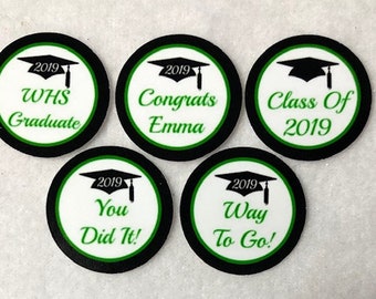 ANY YEAR Set of 50/100/150/200 Graduation 1 Inch Confetti Circles