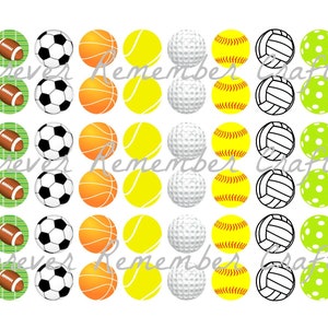 INSTANT DOWNLOAD 12mm Sports Template - Etsy
