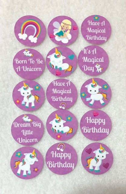 Set of 50100150200 Unicorn Birthday Party 1 Inch Confetti Circles