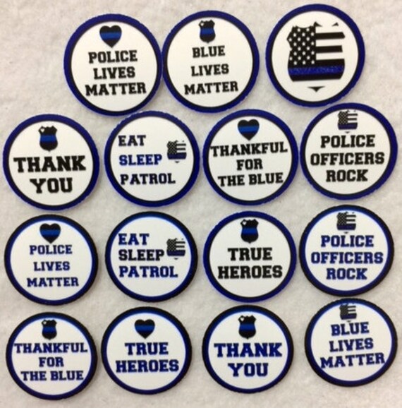 Set Of 50 100 150 0 Police Words Sayings 1 Inch Confetti Etsy