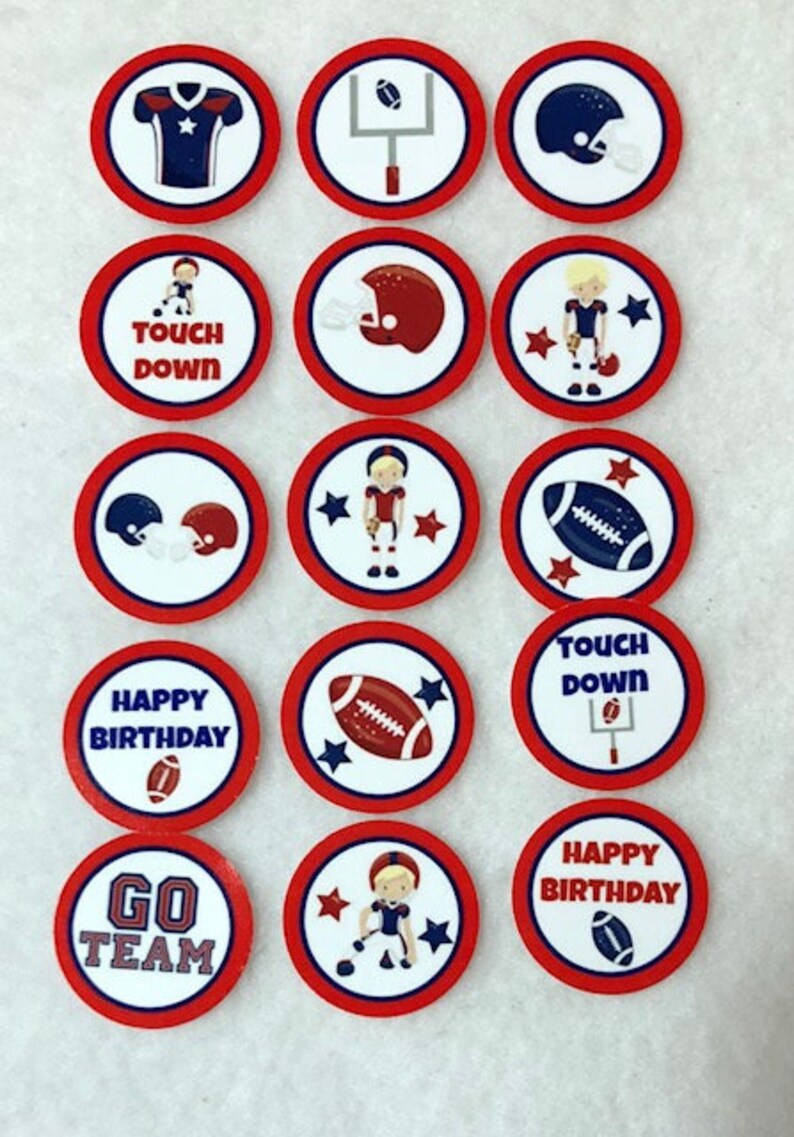Set of 50100150200 Personalized Football Birthday Party 1 Inch Confetti Circles
