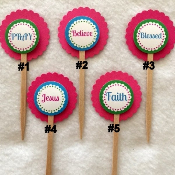 Church Cupcake Toppers Etsy