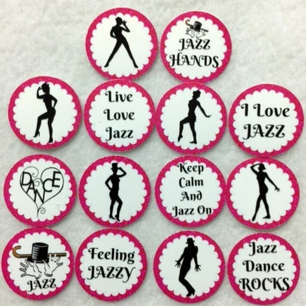 Set of 50/100/150/200 Jazz Dance  1 Inch Confetti Circles