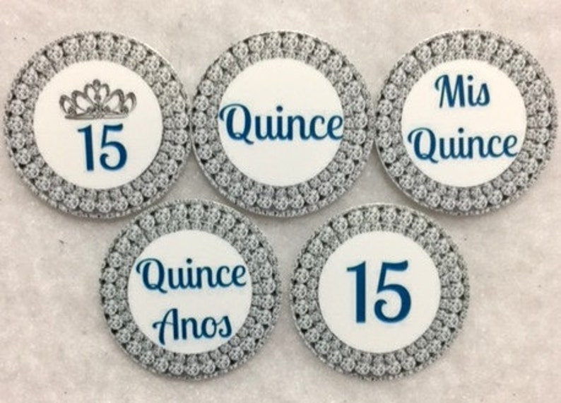 Set Of 50100150200 Personalized Quinceanera 15th Birthday Party 1 Inch Circle Confetti