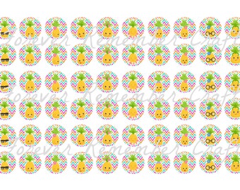 INSTANT DOWNLOAD 12mm Pineapple Faces Template