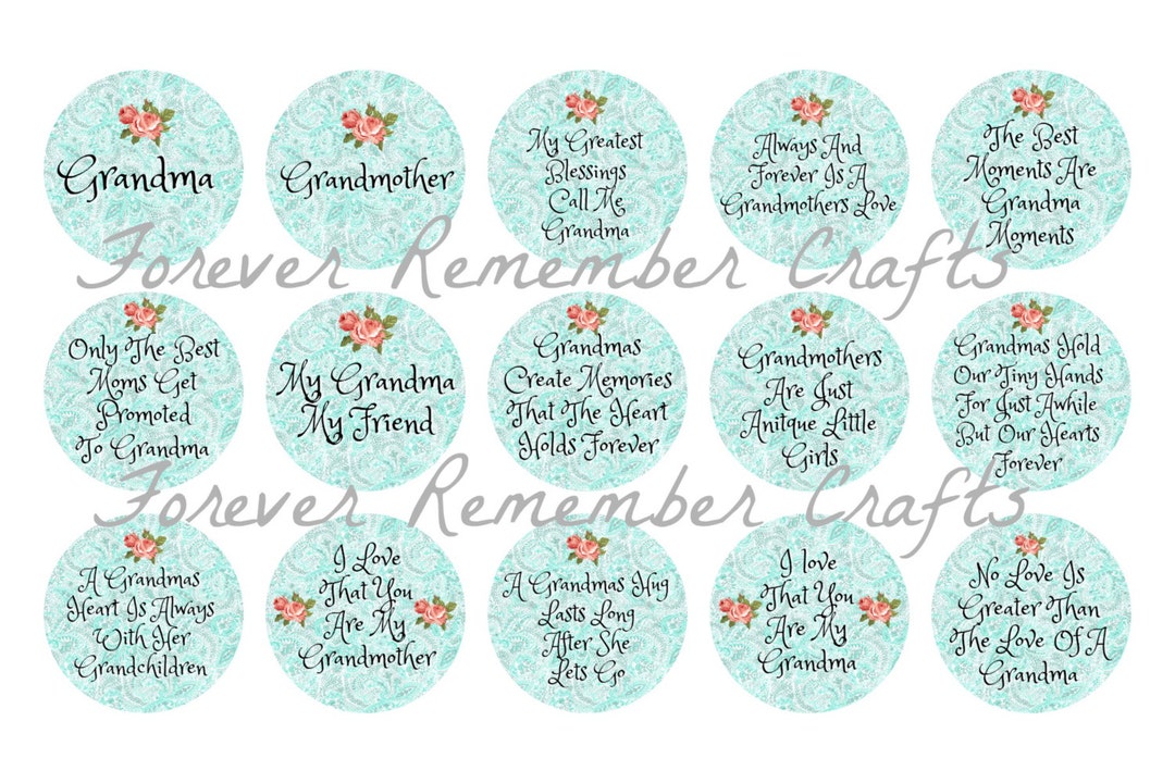 INSTANT DOWNLOAD Grandma and Grandmother Quotes &amp; Sayings 1 - Etsy