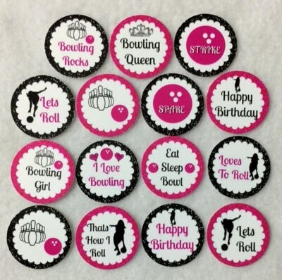 Set of 50100150200 Personalized Bowling Birthday 1 Inch Confetti Circles