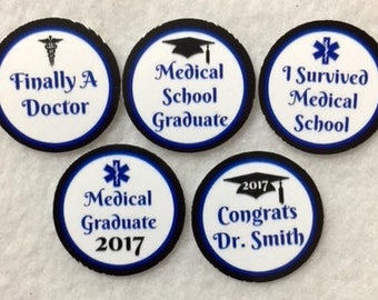 ANY YEAR Set of 50/100/150/200 Doctor Medical School Graduation 1 Inch Confetti Circles