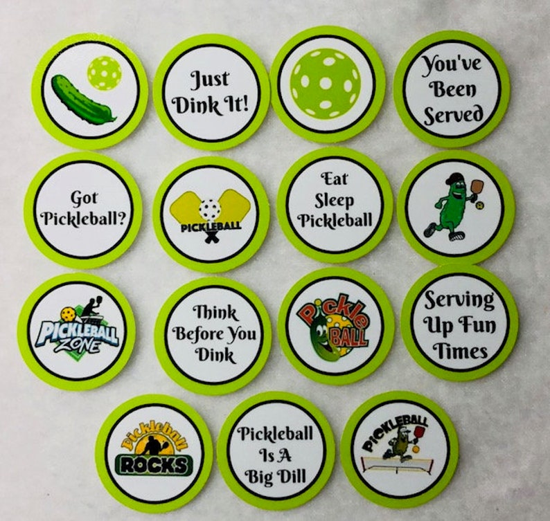 Set of 50100150200 Pickleball 1 Inch Confetti Circles